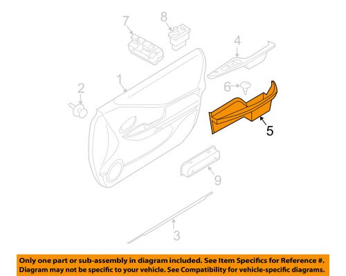 Nissan oem 10-12 altima-arm rest left 80941zx00a