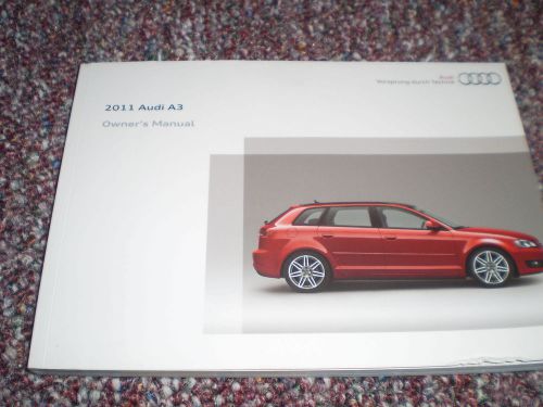 2011 audi a3 car owners manual book guide all models