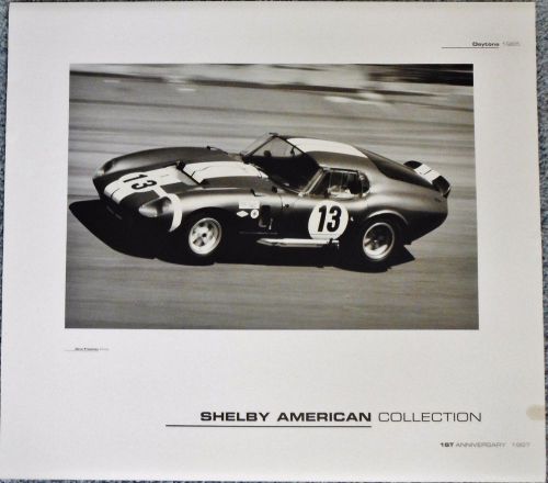 Shelby american collection poster = 1965 daytona (car # 13)