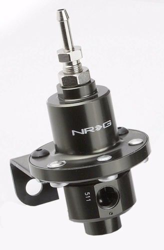 Nrg double diaphragm fuel regulator - black chrome