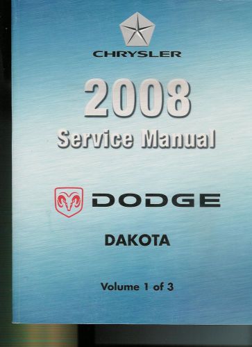 2008 dodge dakota service manual set (3 volumes)