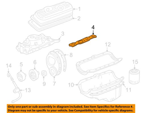 Gm oem-engine intake manifold gasket 89017866