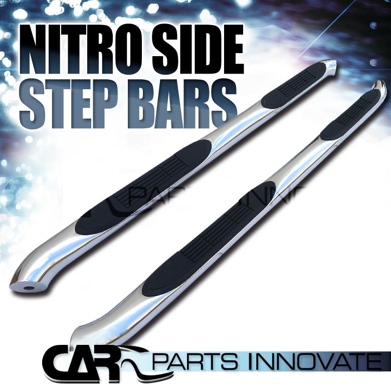 2007-2012 dodge nitro 3" polished stainless steel side step nerf bars