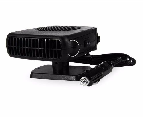 Zone tech portable heater snow winter car defroster fan swing-out handle 12v