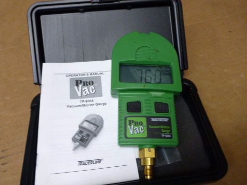 Tracerline spectronics tp-9365 pro-vac vacuum/micron gauge