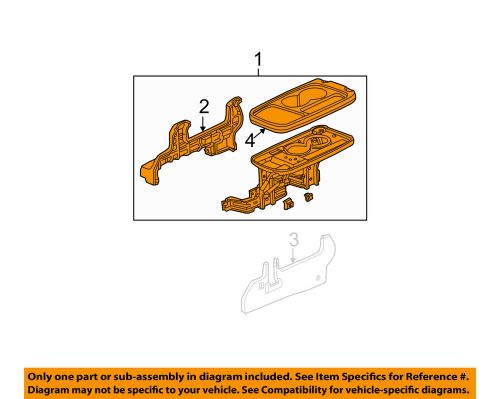 Honda oem 02-04 cr-v center console-center console 81190s9aj03za