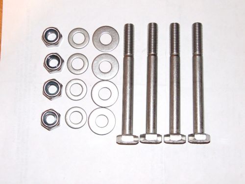 Outboard motor mounting bolt, 8 x 80 with nuts washers,yamaha honda mercury.