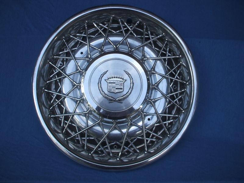 Wheel cover   wall art ,cadillac fleetwood brougham wire hup cap  1975-1980 