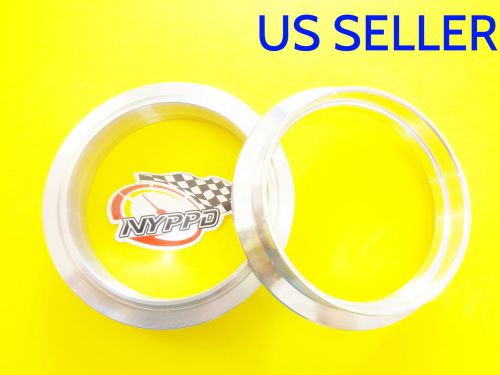 Nyppd universal 4.0&#034; v-band flange: (pair) billet 6061 aluminum turbo part 4 in