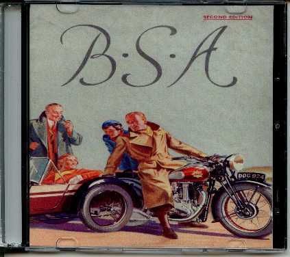 1938 bsa motor cycles &amp; side car catalog on cd - empire star and more
