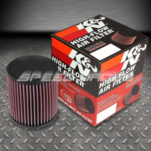 K&amp;n kn universal rubber round straight 3&#034; air filter 5&#034; height+clamp ru-2430