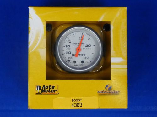 Auto meter 4303 ultra lite vacuum boost mechanical gauge 2 1/16 30 in.hg/ 30 psi