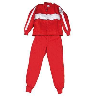 G-force racing driving jacket triple layer fire-retardant cotton large red ea