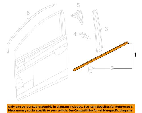 Honda oem 12-15 civic-door moulding-belt molding left 72450tr0a01