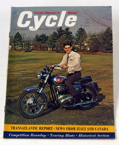 April 1964 cycle magazine floyd clymer bsa triumph yamaha honda