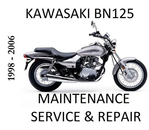 Kawasaki bn125 eiminator bn 125 motorcycle service repair maintenance manual