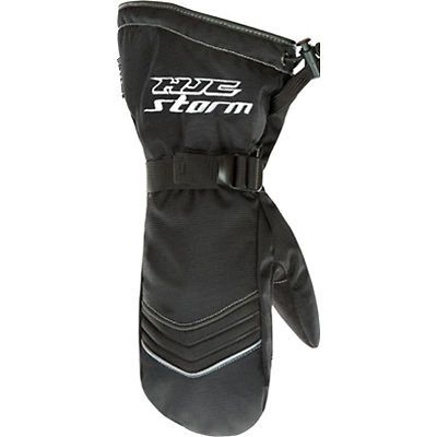 New hjc snowmobile storm mittens youth, black, med/md