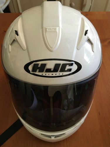 Hjc is-16 motorcycle helmet. women&#039;s size small. pink black white. nice!!