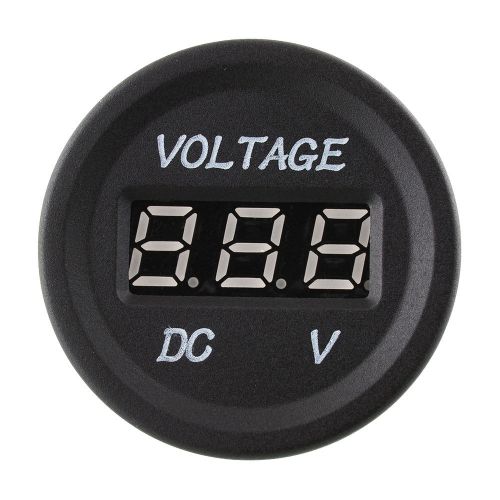 Latest 12v-24v car automobile blue led dc digital display voltmeter meter gauge