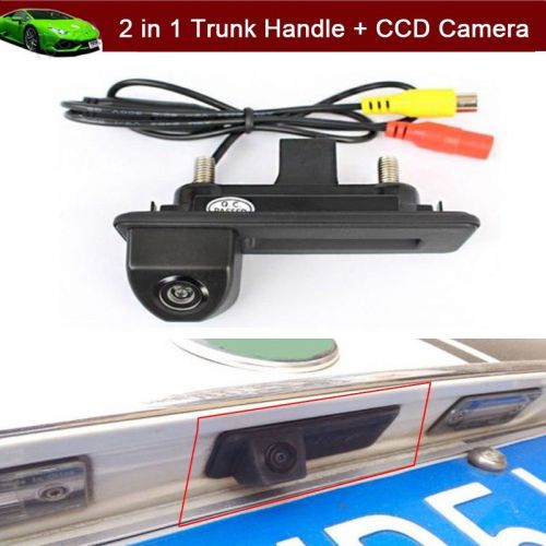2 in 1 car trunk handle + rear view reverse camera parking for audi a1 2010-2016