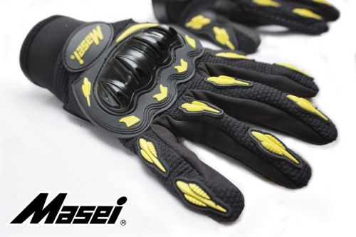 Masei 103 black yellow motorcycle &amp; motocross glove gloves m l xl p2