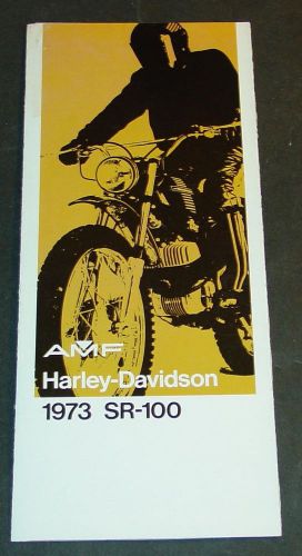 1973 harley-davidson motorcycle sr-100 sales brochure    (611)