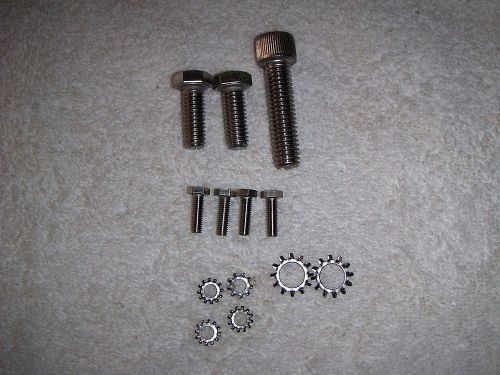 Mercruiser bravo ii &amp; iii sterndrive anode mounting hardware kit stainless steel