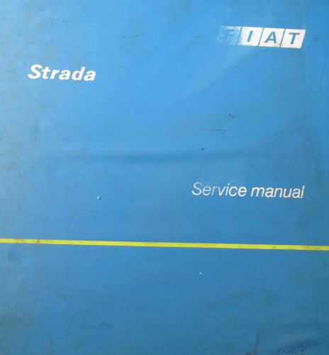 Fiat strada factory service  manual