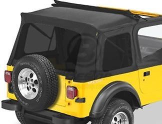 Bestop 58698-15 window kit  tinted-black denim fit jeep wrangler 76-95