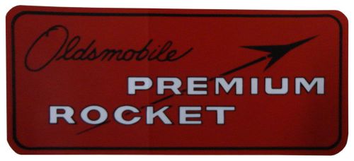 1960 oldsmobile premium rocket air cleaner decal