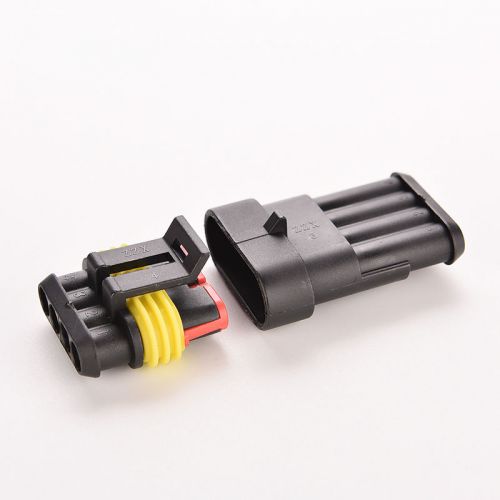 Electrical wire connector plug car auto set 4 pin way sealed waterproof 1pcs us9