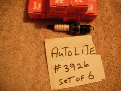 6 autolite spark plugs # 3926