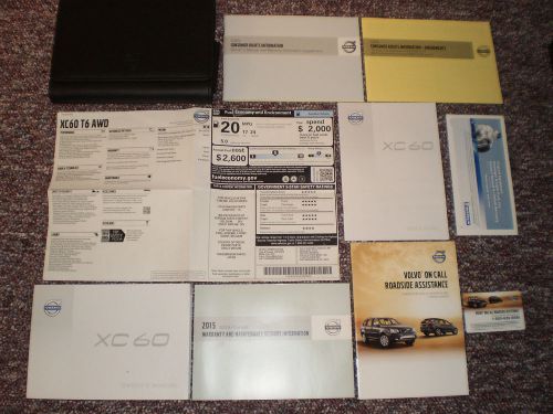 2015 volvo xc60 complete suv owners manual books guide label case all models