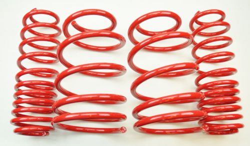 Ford mustang 05-10 v6 &amp; v8 1.1/2.2&#034; drop red suspension lowering springs kit