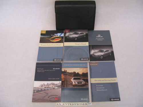 2007 lexus is is350 is250 owners manuals books set + navigation system book a230