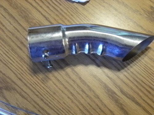 8&#034;long  chrome steel turn down exhaust tip