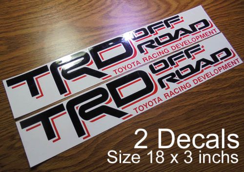 2 trd off road side stickers decals toyota tundra tacoma vinyls truck br v2