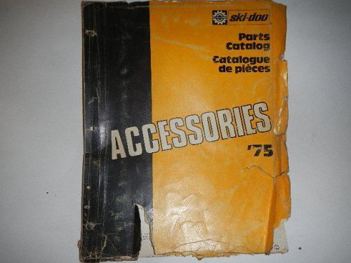 Skidoo ski-doo 1975 accessories parts catalog