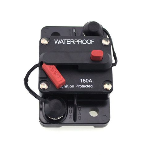 Waterproof 150 amp circuit breaker with manual reset