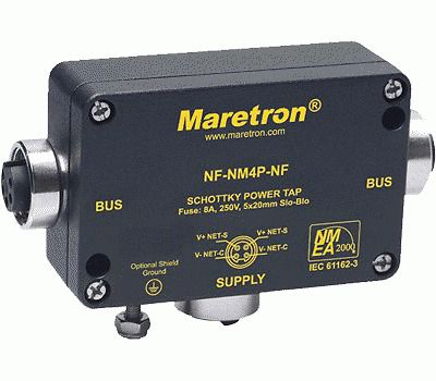 New maretron nf-nm4p-nf mini powertap w/ fuse, female to female