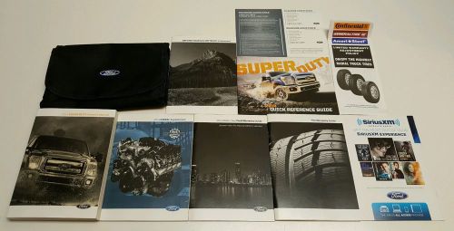 2014 ford super duty f-250 350 450 turbo power stroke diesel owners manual set