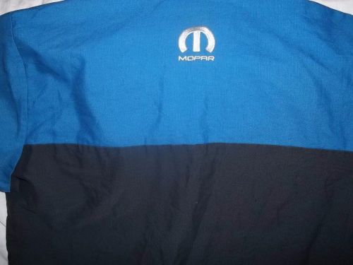 &#034;mopar&#034; work/shop long sleeve shirts size large used/recycled dodge plymouth hem