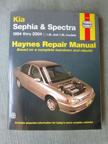 Haynes repair manual kia sephia/spectra 1994-2004