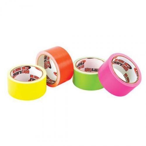 910-805-org -  orange neon racers tape - 2 inch x 30 feet