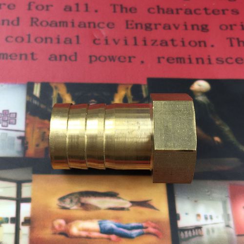 Brass 3/4&#034; female thread 1/2&#034; air water fuel hose barb fitting adapter