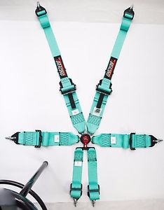 6pt–fia racing harness,6 point lever latch harness,seat belt race light blue