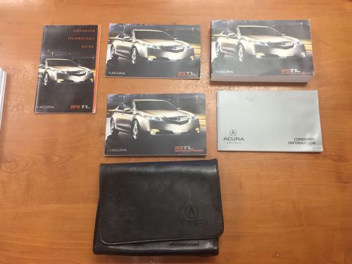 2010 acura tl genuine oem owner&#039;s manual w/navigation and case--free shipping