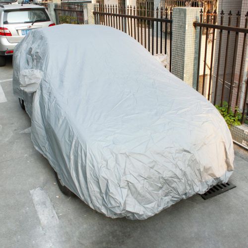 210cm x 70cm x 47cm waterproof prevent bask car cover protector silver xl