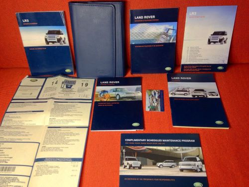 2007 land rover lr3 owners manual + navigation manual + window sticker (buy oem)