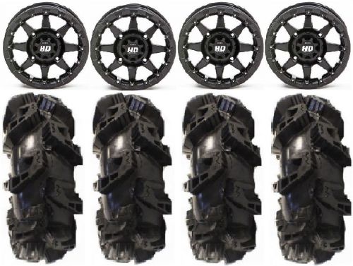 Sti hd5 14&#034; beadlock mb utv wheels 30&#034; silverback mt2 tires honda pioneer 1000